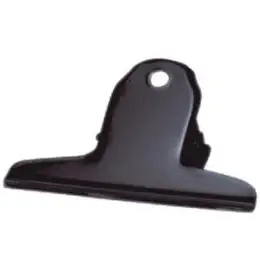 Briefklemmer Alco 770S11 75mm breit schwarz vernickelt Klemmweite 25mm lackiert, Pack 10 Stk