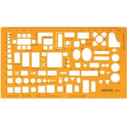 Möblierungsschablone Aristo 5064 Architekt 1:100