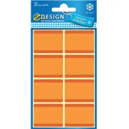 Tiefkühl-Etiketten Avery Zweckform 59370 36 x 28 mm orange, Pack 10 x 40 Stk/5 Blatt