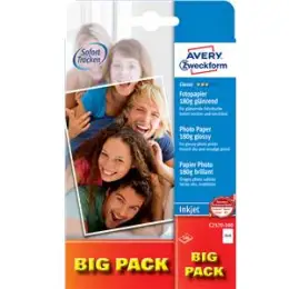 Fotopapier Avery Zweckform C2570-100 10x15cm 180g hochglänzend, Inkjet, Pack 100 Blatt