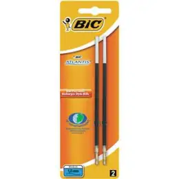 Kugelschreibermine Bic 893678 IS1197 0,4mm schwarz, Blister 2 Stk