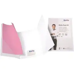 Angebots- und Präsentationsmappe Biella 0186421.01 Pearl #3 A4 weiß matt mit 2 Dreieckstaschen