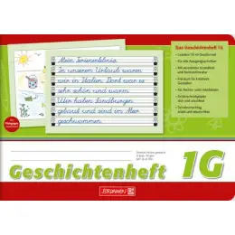 Geschichtenheft Brunnen 10-45990 1045990 A5-quer Lineatur 1G 16 Blatt, Pack 10 Stk