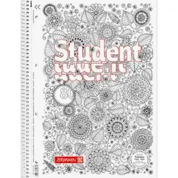 Collegeblock Brunnen 10-67428 1067428 Student A4 kariert Lineatur 28 80 Blatt, Pack 5 Stk