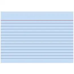 Karteikarten Brunnen 10-2260130 102260130 A6 liniert blau, Pack 100 Stk