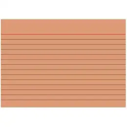 Karteikarten Brunnen 10-2260140 102260140 A6 liniert orange, Pack 100 Stk