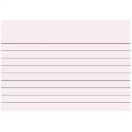 Karteikarten Brunnen 10-2270120 102270120 A7 liniert rot, Pack 100 Stk