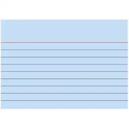 Karteikarten Brunnen 10-2270130 102270130 A7 liniert blau, Pack 100 Stk