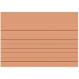 Karteikarten Brunnen 10-2270140 102270140 A7 liniert orange, Pack 100 Stk