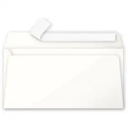 Briefumschlag Clairefontaine 5445C Pollen DIN lang ohne Fenster haftklebend Elfenbein 120g, Pack 20 Stk