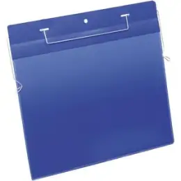 Drahtbügeltaschen Durable 1754-07 175407 A4 quer blau 297x210mm, Pack 50 Stk