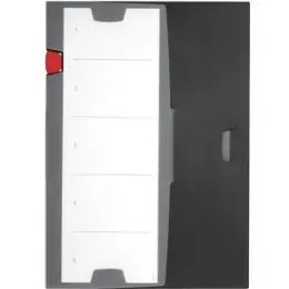 Organisationsmappe Durable 2476-57 247657 Prio A4 PP dunkelgrau mit vorgedrucktem Drehelement