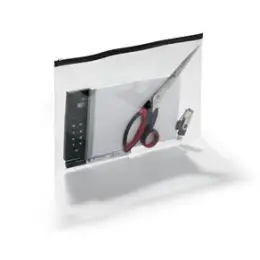 Reißverschlusstasche Durable 2479-01 247901 Zip Bag A4 PVC transparent, Pack 5 Stk