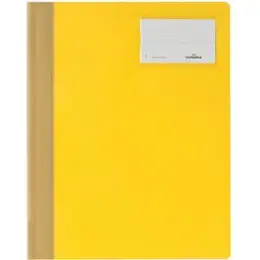 Schnellhefter Durable 2500-04 250004 gelb A4 PVC mit Tasche und Beschriftungsfenster