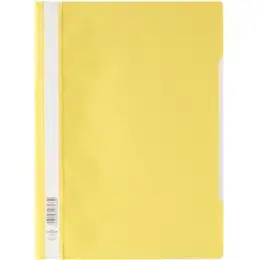 Schnellhefter Durable 2573-04 257304 PP A4 gelb Standardhefter Deckblatt transparent, Pack 50 Stk