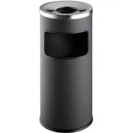 Papierkorb Durable 3332-58 333258 Safe rund dunkelgrau 17 Liter mit Aschenbechereinsatz