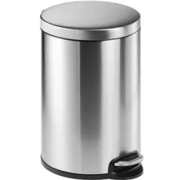 Treteimer Durable 3402-23 340223 20 Liter silber 36x45,5cm rund, Edelstahl Fingerprint-proof