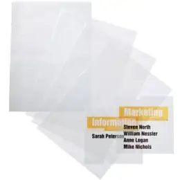 Folienschild Durable 4831-19 483119 Crystal Sign Refill 148 x 105 mm, transparente Folie, für Türschild Crystal Sign, Pack 10 Stk