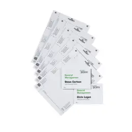 Türschild Durable 4851-02 485102 Door Sign Refill für 4801 weiß Format 149x105,5mm, Pack 20 Stk