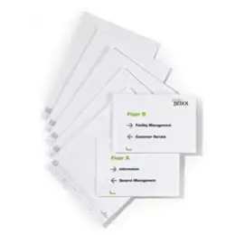 Türschild Durable 4855-02 485502 Door Sign Refill für 4805 210x148mm weiß, Pack 20 Stk