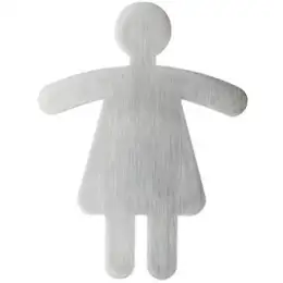 Piktogramm-Hinweisschild Durable 4950-23 495023 Piktogramm "WC Damen" silber 120x91mm Symbol