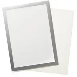 Folienrahmen Durable 4968-23 496823 Duraframe Grip A4 silber, Klett für Textiloberflächen