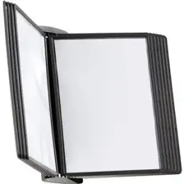 Sichttafel-Wandhalter Durable 5854-01 585401 Sherpa Style schwarz mit 10 Tafeln