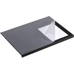 Schreibunterlage Durable 7293-01 729301 650x520mm schwarz Vollsichtplatte Kantenschutz, Pack 5 Stk