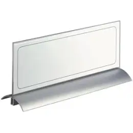 Tischnamensschild Durable 8203-19 820319 De Luxe 150x297mm transparent