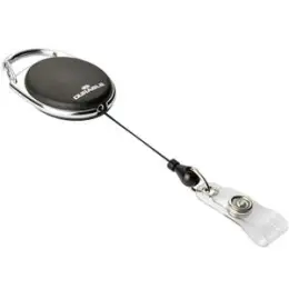 Namensschild-Halter Durable 8324-01 832401 Jojo Style schwarz 80cm Druckknopfschlaufe, Pack 10 Stk