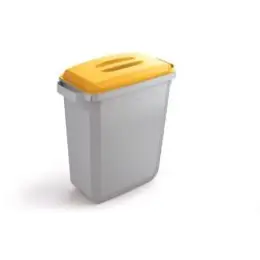 Abfallsystem Durable VEH2012026 Durabin 60 60 Liter grau/gelb 56x62x29cm