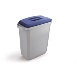 Abfallsystem Durable VEH2012027 Durabin 60 60 Liter grau/blau 56x62x29cm