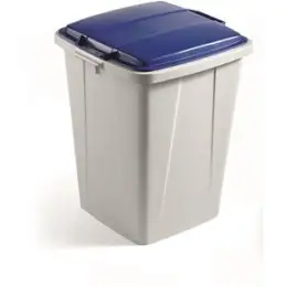 Abfallsystem Durable VEH2012031 Durabin 90 90 Liter grau/blau 51x49x63cm