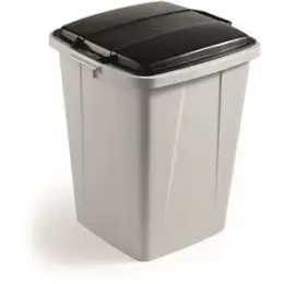 Abfallsystem Durable VEH2012033 Durabin 90 90 Liter grau/schwarz 51x49x63cm