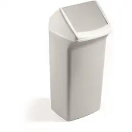 Abfallsystem Durable VEH2013002 Durabin Flip 40 40 Liter weiß/grau 37x75x32cm