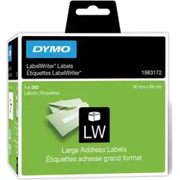 Adressetiketten Dymo 1983172 89 x 36 mm weiß selbstklebend, Rolle 260 Stk