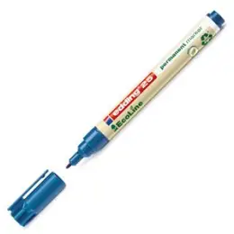 Permanentmarker Edding 25 EcoLine 4-25003 1mm, Rundspitze, blau, Pack 10 Stk