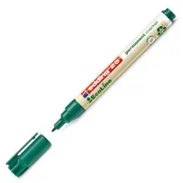 Permanentmarker Edding 25 EcoLine 4-25004 1mm, Rundspitze, grün, Pack 10 Stk