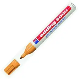 Permanentmarker Edding 3000 4-3000013 1,5-3mm, Rundspitze, ocker, Pack 10 Stk