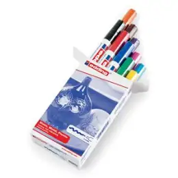 Glanzlack-Marker Edding 750 4-750-9-999 2-4mm, Rundspitze, 10er-Set farbig sortiert