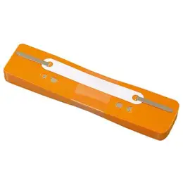 Heftstreifen Soennecken 125244520 3179 kurz, Kunststoffdeckleiste (PP), orange, Pack 25 Stk