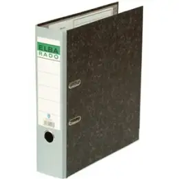 Ordner Elba 100022602 10407FGR Rado A4, 80mm, Pappe/Wolkenmarmor, grauer Rücken
