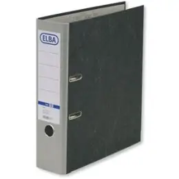 Ordner Elba 100023249 10428GR smart Original A4, 80mm, Pappe/Wolkenmarmor, grauer Rücken, Pack 10 Stk