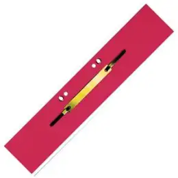 Einhängeheftstreifen Elba 100091153 27450RO lang Karton rot Metalldeckleiste Lochung geöst, Pack 50 Stk