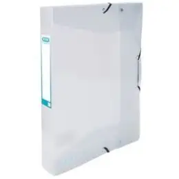 Heftbox Elba 100200581 499626FL hawai A4 40mm transparent PP mit Eckspannergummi, Pack 9 Stk