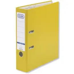 Ordner Elba 100202151 10456GB smart Pro A4, 80mm, Pappe/PP-Folie, Wechselfenster, gelb