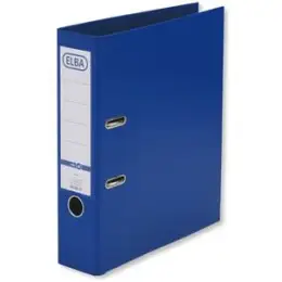 Ordner Elba 100202161 10468BL smart Pro+ A4, 80mm, Pappe/PP-Folie, Wechselfenster, blau, Pack 10 Stk