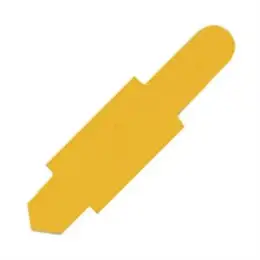 Stecksignale Elba 100420850 80519GB 15 x 55 mm PVC gelb, Pack 100 Stk
