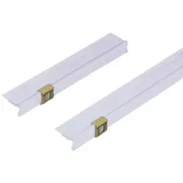 Pendel-Sichtleiste Elba 100420919 99721 PVC transparent 20cm lang, Pack 50 Stk