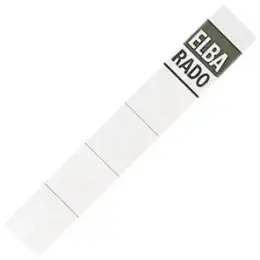 Ordner-Rückenschild Elba 100420961 04294 Rado Plast 24mm weiß 24x159mm zum Einstecken, Pack 10 Stk